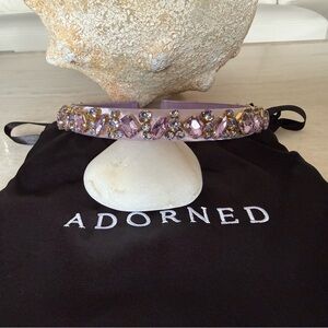 Adorned Lavender Tiara with Crystals - New